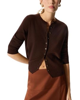 Whistles Whistles Crewneck Scarf Cardigan