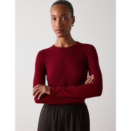 Whistles Whistles Essential Rib Crew Long Sleeve T-Shirt