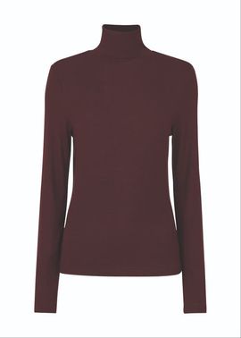 Whistles Whistles Essential Ribbed Roll Neck Top