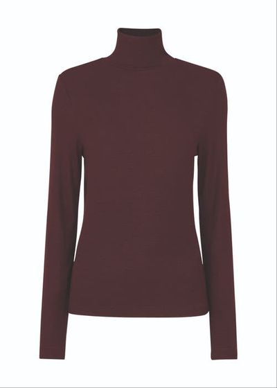 Whistles Whistles Essential Ribbed Roll Neck Top