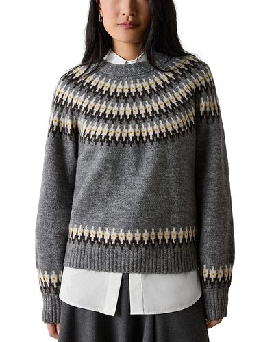 Whistles Whistles Fair Isle Round Neck Sweater