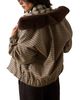 Whistles Whistles Faux Fur Collar Bomber Jacket - 3