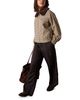 Whistles Whistles Faux Fur Collar Bomber Jacket - 4
