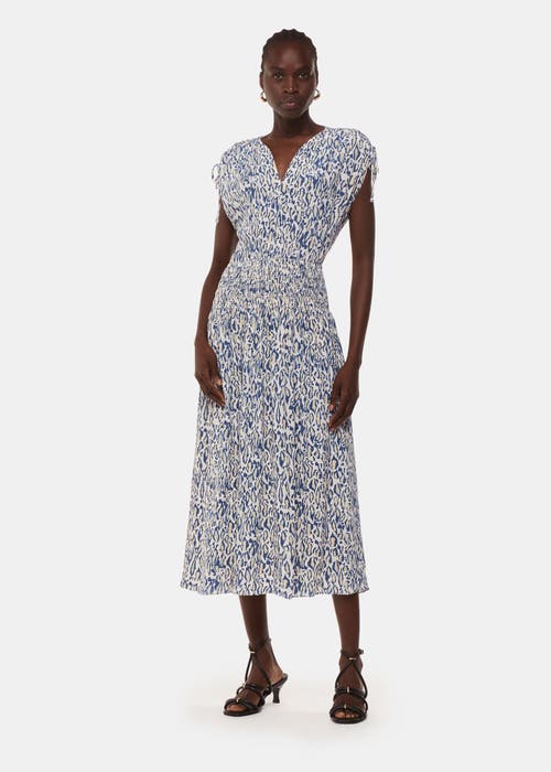 Whistles Whistles Flaming Leopard Print Midi Dress