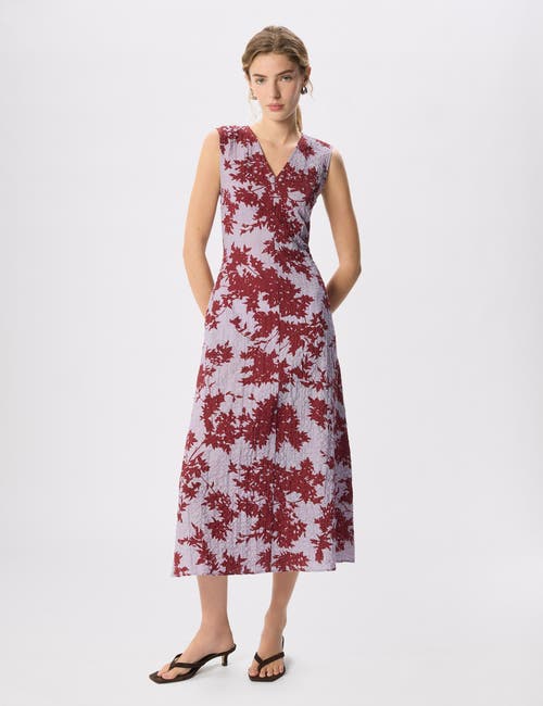 Whistles Whistles Floral V-Neck Textured Dress