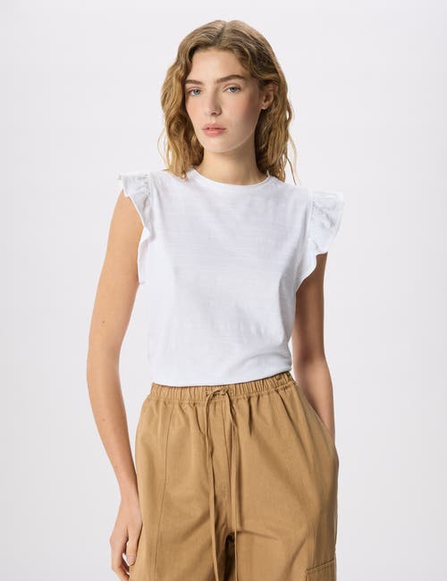 Whistles Whistles Frill Sleeve Broderie Top