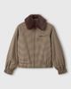 Whistles Whistles Fur Collar Checked Bomber Jacket - 2
