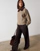 Whistles Whistles Fur Collar Checked Bomber Jacket - 3