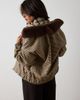 Whistles Whistles Fur Collar Checked Bomber Jacket - 5