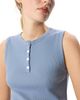 Whistles Whistles Henley Button Front Tank - 6