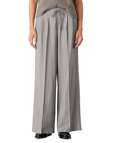 Whistles Whistles Herringbone Wide Leg Pants