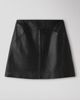 Whistles Whistles High Waisted A-Line Leather Mini Skirt - 2