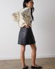 Whistles Whistles High Waisted A-Line Leather Mini Skirt - 5