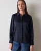 Whistles Whistles Hot Fix Hammered Studded Satin Shirt - 1