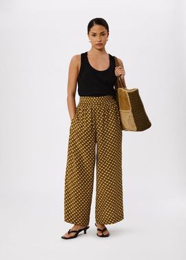 Whistles Whistles Ikat Spot Crop Trouser