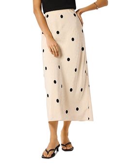 Whistles Whistles Jacquard Spots Midi Skirt
