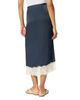 Whistles Whistles Lace Hem Satin Midi Skirt - 3