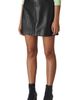Whistles Whistles Leather A-Line Miniskirt - 1