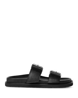 Whistles Whistles Leather Double Buckle Slides