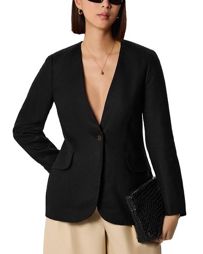 Whistles Whistles Linen Collarless Blazer