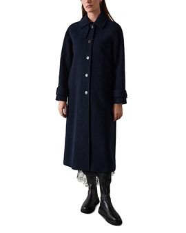 Whistles Whistles Long Wool Blend Car Coat