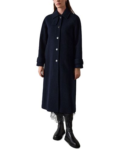 Whistles Whistles Long Wool Blend Car Coat