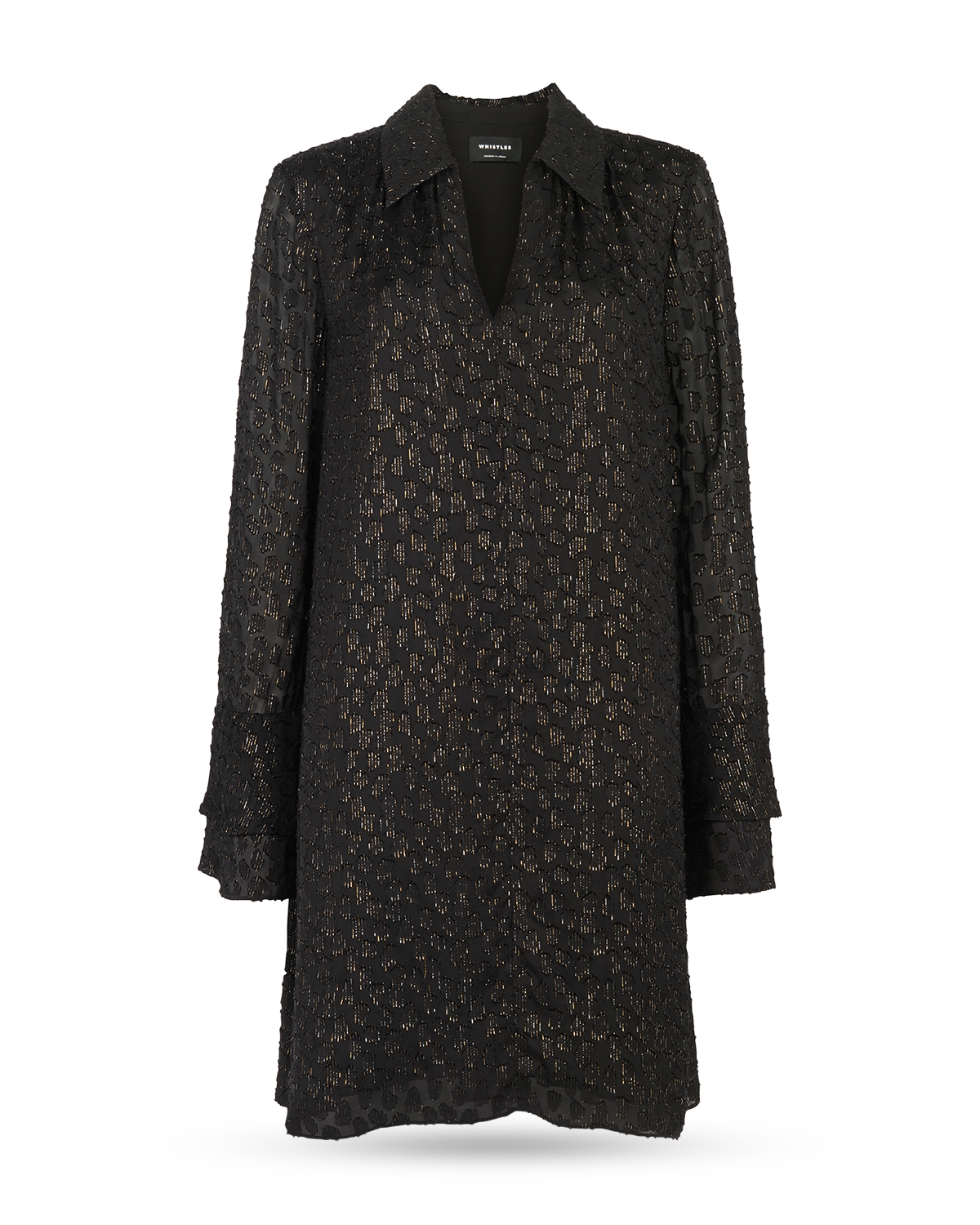 whistles metallic dress Whistles Metallic Wrap Front Dress Gold Size 0