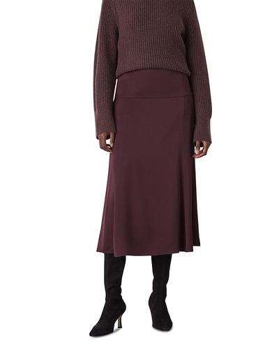 Whistles Whistles Midi Satin Bias Skirt