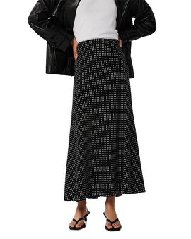 Whistles Whistles Mini Polka Dot Maxi Skirt