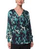 Whistles Whistles Misty Leopard Print V Neck Blouse - 1
