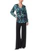 Whistles Whistles Misty Leopard Print V Neck Blouse - 3