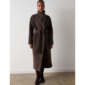 Whistles Whistles Morgan Wool Funnel Neck Wrap Coat
