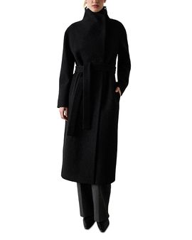 Whistles Whistles Morgan Wool Funnel Wrap Coat