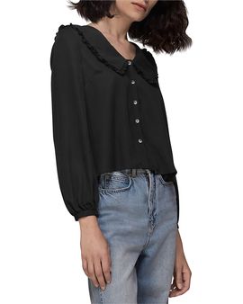 Whistles Whistles Oversized Collar Detail Top