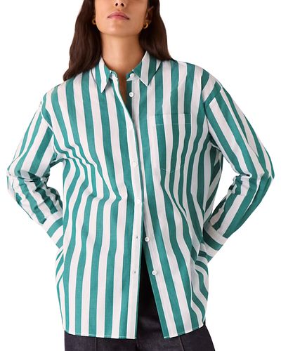 Whistles Whistles Oversized Striped Shirt