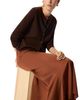 Whistles Whistles Panel Waist Satin Midi Skirt - 3