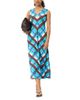 Whistles Whistles Petite Checked V Neck Textured Dress - 2