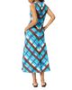 Whistles Whistles Petite Checked V Neck Textured Dress - 4