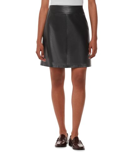 Whistles Whistles Petite Leather A Line Skirt
