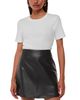 Whistles Whistles Petite Leather A Line Skirt - 4