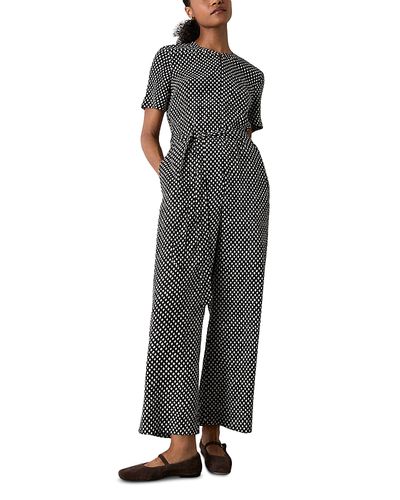 Whistles Whistles Petite Zippered Belted Jumpsuit
