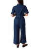 Whistles Whistles Petites Denim Pintuck Belted Jumpsuit - 2