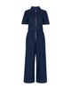 Whistles Whistles Petites Denim Pintuck Belted Jumpsuit - 6
