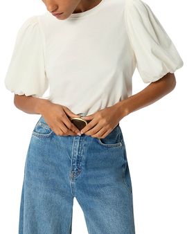 Whistles Whistles Puff Sleeve Detail Tee