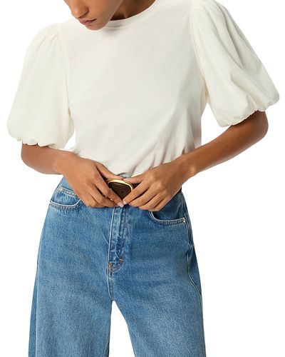 Whistles Whistles Puff Sleeve Detail Tee