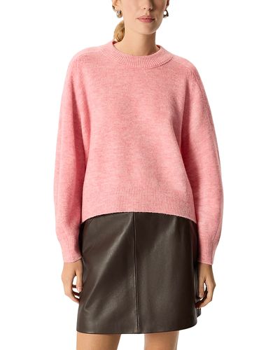Whistles Whistles Round Neck Curved Hem Sweater
