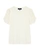 Whistles Whistles Round Neck Gathered Sleeve Tee - 6