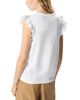 Whistles Whistles Ruffled Sleeve Broderie Top - 3