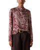 Whistles Whistles Satin High Neck Top - 1