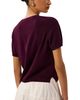 Whistles Whistles Short Sleeve Button Front Knit Top - 3